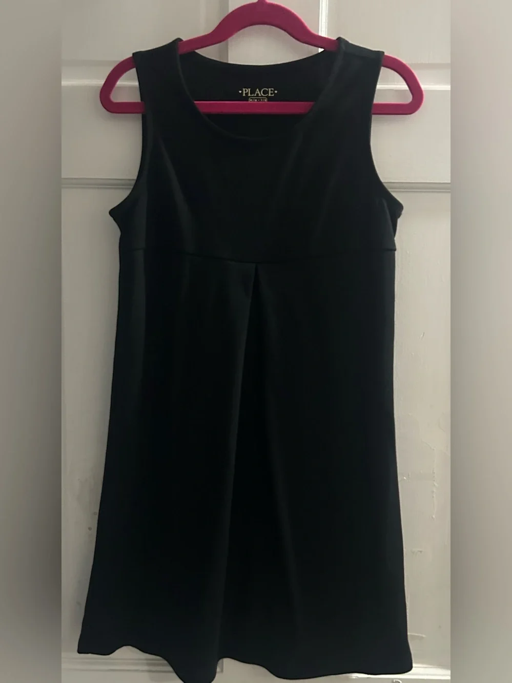 Girls Classic Pleated Black Sleeveless Dress GUC Size 7/8